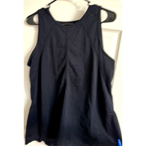 Athleta Black Foothill Split Back Tie Back Womens Size Medium - Picture 1 of 5